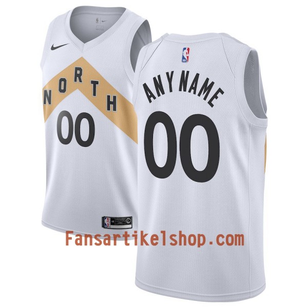 Toronto Raptors Trikot Benutzerdefinierte 2018-19 Nike City Edition Weiß Swingman - Herren Toronto Raptors Trikot Benutzerdefinierte 2018-19 Nike City Edition Weiß Swingman - Herren